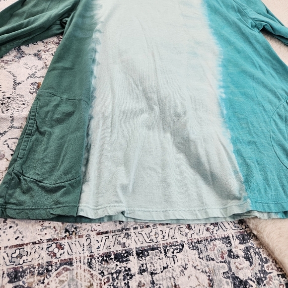 LOGO by Lori Goldstein Fade-Out Tie-Dye Long Sleeve Top US Medium - Picture 7 of 11